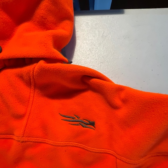 SITKA Gear Stratus Jacket Blaze Orange with Sitka Hat (OS). Jacket Size Medium. - Picture 11 of 12